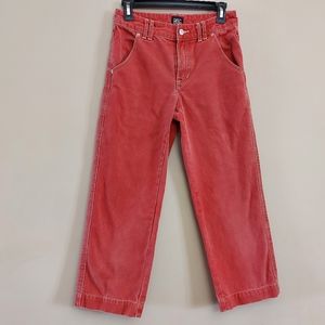 BDG Wide leg high waist cropped orange jeans